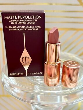 💄✨ Charlotte Tilbury Matte Revolution Lipstick Pillow Talk Mini NIB ✨💄